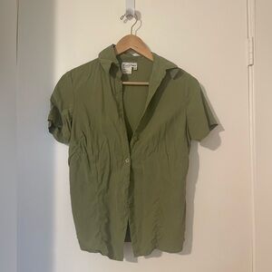 Fred David 100% Silk Button Up Top, Size Small